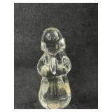 Clear Glass Angel Praying Pose