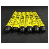 (6) Markal Black Paint Stick Marker