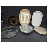 Platters, Bundt Pan, Divided Dish & Large Lid