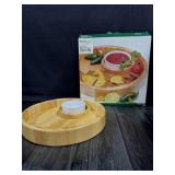Lipper 12" Beechwood Chip And Dip Tray With