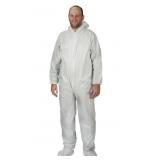 (1) Case White Polypropylene Coveralls Sz LG