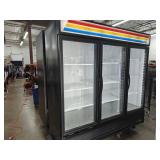 TRUE 3 Swing Door Commercial Refrigerator WORKS!