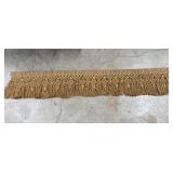 66" Light Brown Wood Beaded Tassel Fringe Trim
