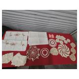 Very Old Handmade Doilies, Hand Embroidered