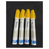 (4) Sharpie Yellow Water Based Paint