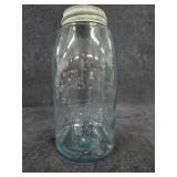 Vintage Aqua Blue Mason