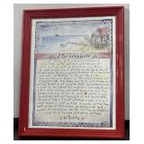 At the Beach House Framed Wall Art Featuring