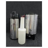(1) Lever Pot, (1) Vtg Westbend Dispenser & J