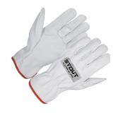 (1pr) Sz SM Unlined Leather Driver Gloves