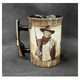 John Wayne 16 oz. Ceramic Mug w/Rifle Shaped