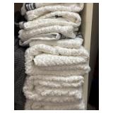 (3) Mainstays White Bath Towels & (6) Hand Towels