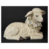 Resin Lying Lamb Decor