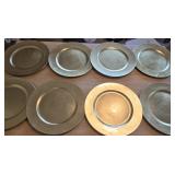 (8) 13" Gold Chargers