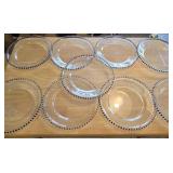 (9) 12.5" Beaded Chargers