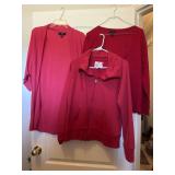 (2) Sz XL Cardigans & (1) XL Zip Up