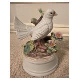 Milano Porcelain White Dove Music Box Sculpture