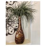 24" Vase w/ Faux Grass
