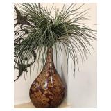 19" Vase w/ Faux Grass