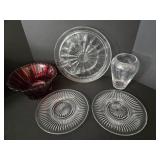Balmore by Studio Nova Ruby Red Bowl, Divided