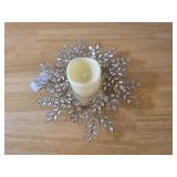 August & Leo Jeweled Maple Leaf Candle Holder