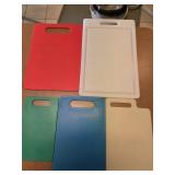 (5) Plastic Cutting Boards