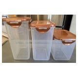 (3) Lock-n-Lock Containers