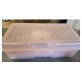 Pink Plastic Lidded Box full of Ace Bandages &