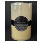 NEW Ivory-colored L.E.D. Flameless Pillar Candle