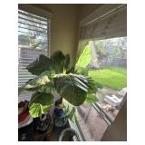 Faux Fiddle Leaf Plant w/Ceramic Pot