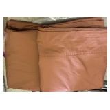 Queen Sheet Set w/Matte Texture Light Brown