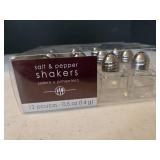NIP Set of (12) Mini Salt & Pepper Shakers