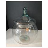 Clear and Green Tinted Recycled Glass Apothecary