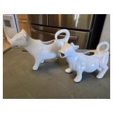 (2) Ceramic Cow Creamers