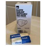 Lot Of Face Mask & Pack Of Tissue