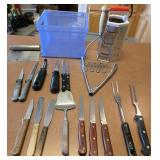 Assorted Knives & Kitchen Tools