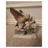 Lefton China Hand Painted Gold Finch with Flowers