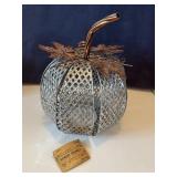 NWT Robert Stanley Lattice Metal Pumpkin