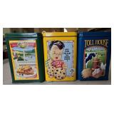 (3) Toll House Cookie Tins