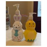 (2) Hand Soap Easter Bunny & Chick