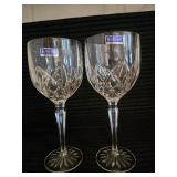 (2) New Marquis by Waterford Brookside Goblets,