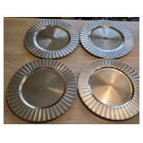 (4) 13" Gold Chargers