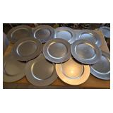 (11) 13" Silver Chargers