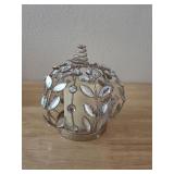 August & Leo Gold LED Pumpkin 6in