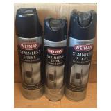 (3) Weiman SS Cleaner & Polish
