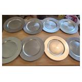 (8) Silver 13" Chargers