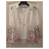 Sz PS Alfred Dunner Petite Floral Border Two
