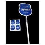 NEW Brinks Home Security Yard Sign & Stickers