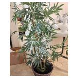 4ft Artificial Bamboo in Wooden Planter