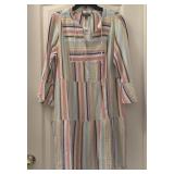 NWT Sz M Style&Co. Striped Cotton Gauze Tiered