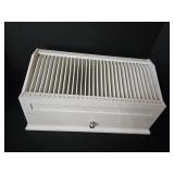 White Wooden 31-Day Bill Organizer Featuring